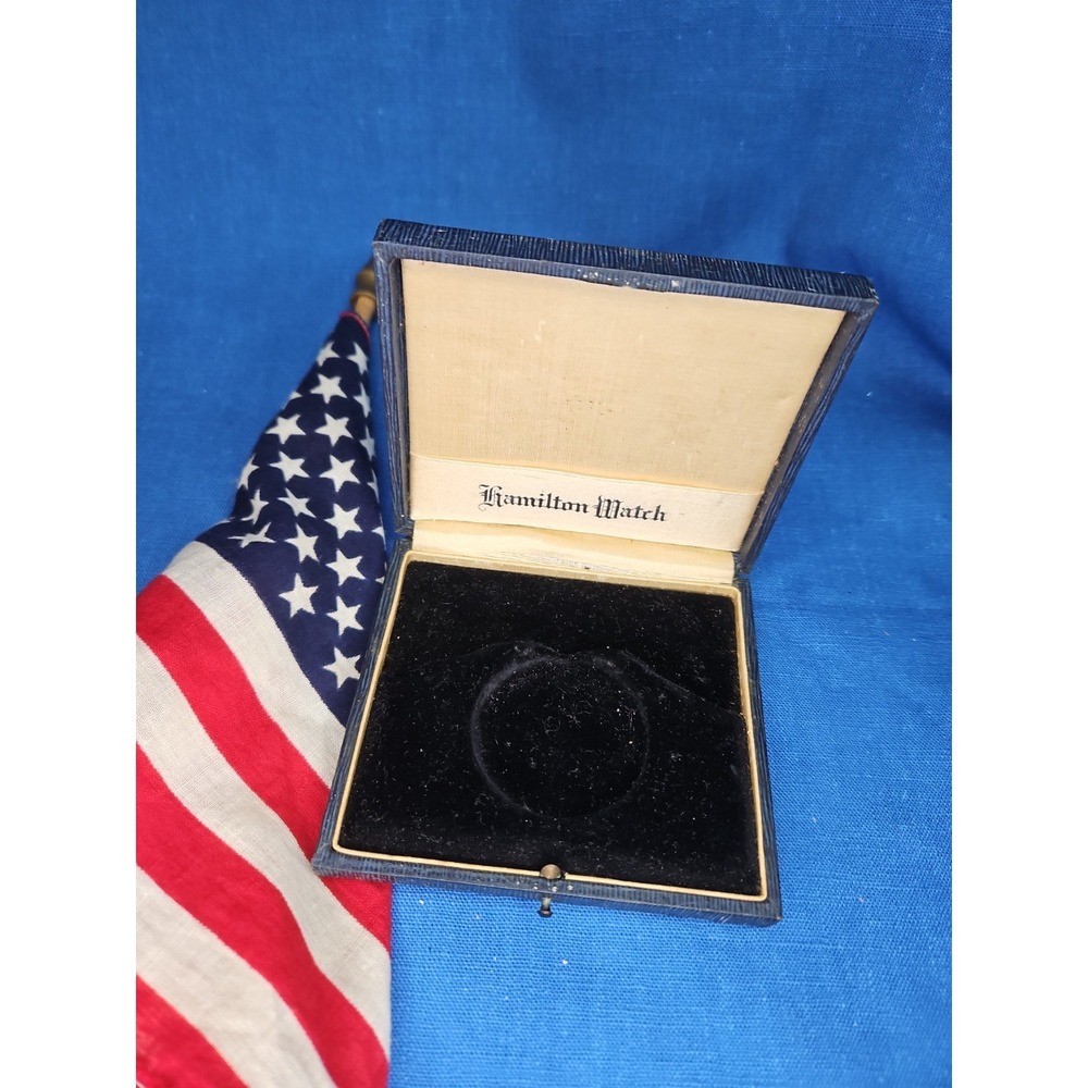 Antique Pocket Watch Case Hamilton Watch Box Only Art Deco Circa 1920s